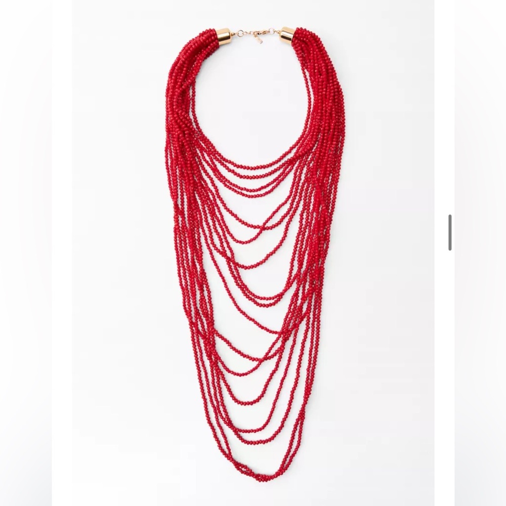 Zara Beaded Waterfall Necklace